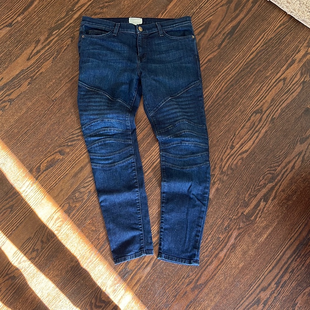 CURRENT/ELLIOT Women’s Moto ankle skinny Jean